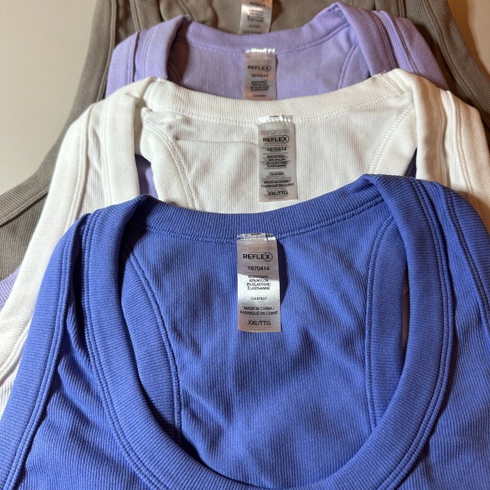 Women's 90 Degree by Reflex Ribbed Tank Tops Size xxl NWOT